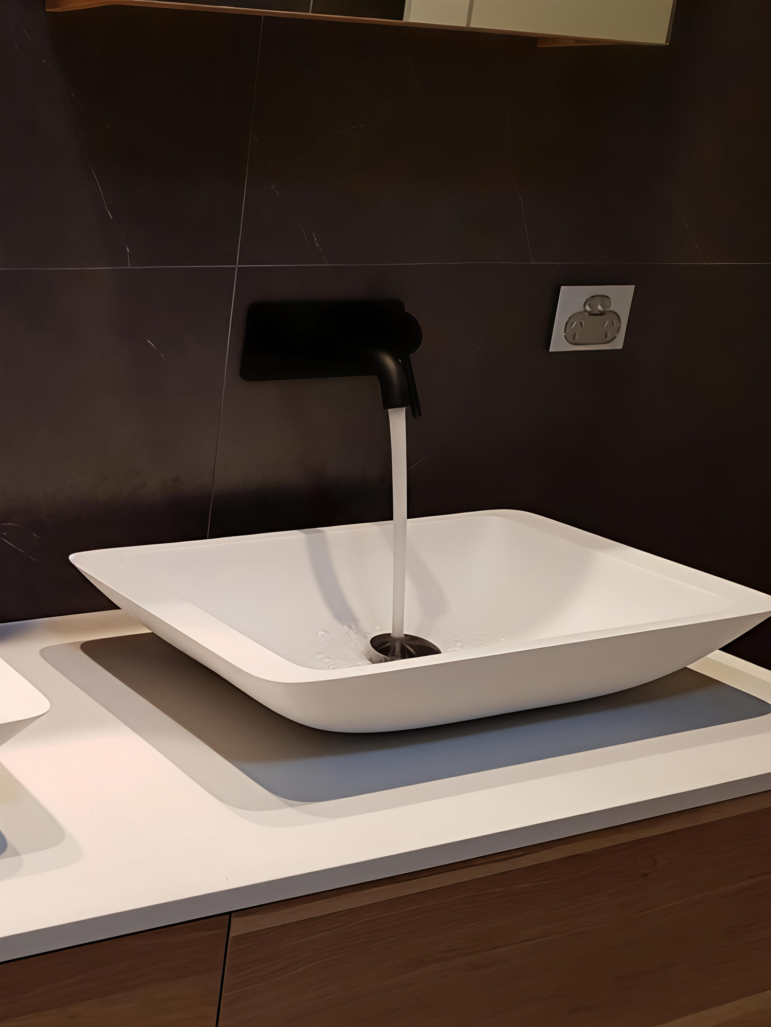 Square Slim Edge Vessel Sink