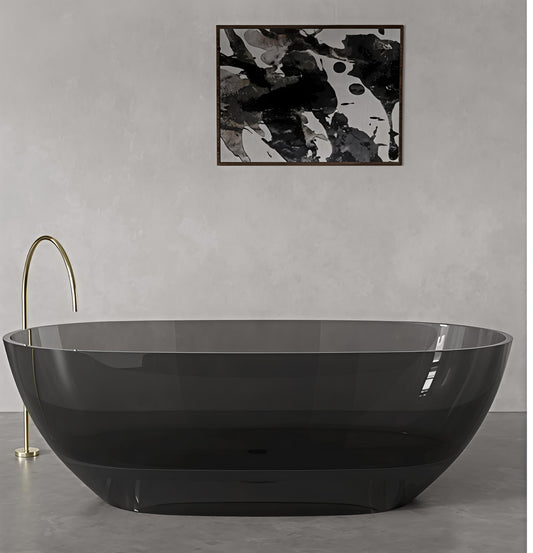 Emerald Glass Sculptural Soaking Tub